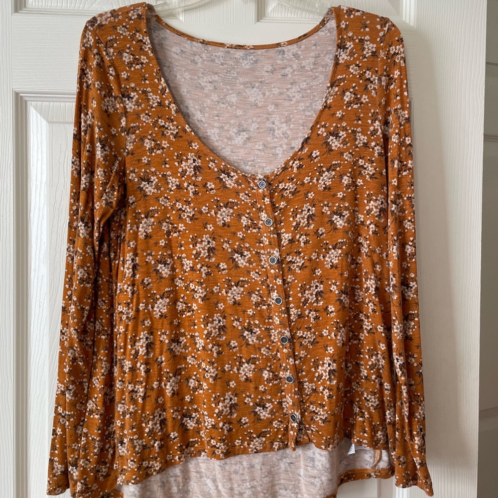 American Eagle Floral Blouse